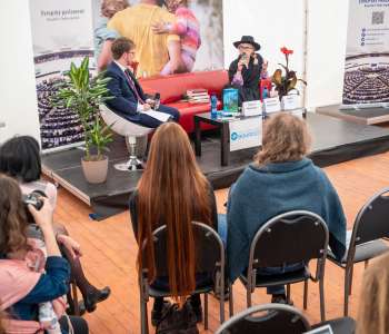 Oddný Eir Ævarsdóttir at the Book World Prague Festival